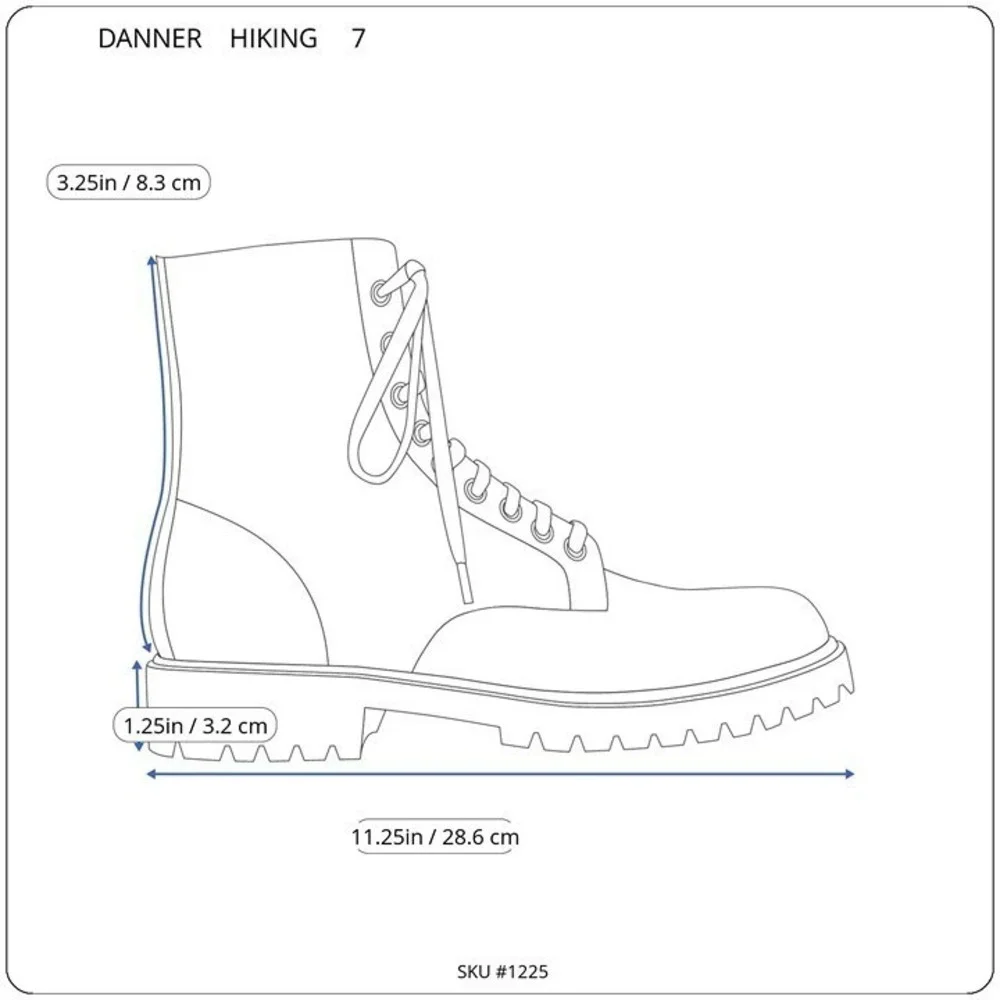 Danner Mens Trail Tek Light 3 Hiking Shoes‎ Multicolor 61380 Leather Low Top 7D